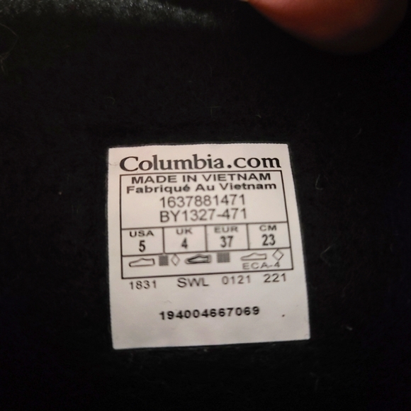 Columbia girls snow boots NWT size 5 - Picture 3 of 5